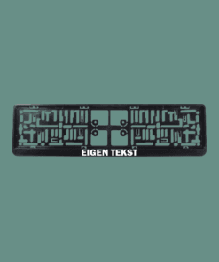 Eigen tekst kentekensticker