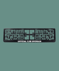 Official CJIB Sponsor kentekensticker